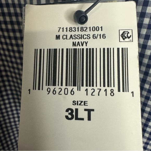 Polo Ralph Lauren Classic Fit Gingham Shirt In Navy Blue Men 3X $148 NWT Preppy - Picture 4 of 7